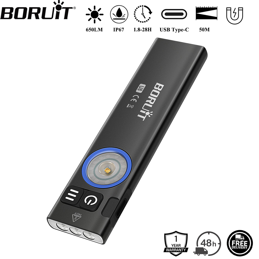 Cycling To Work - BORUiT U8 650LM EDC светодиодный фонарик