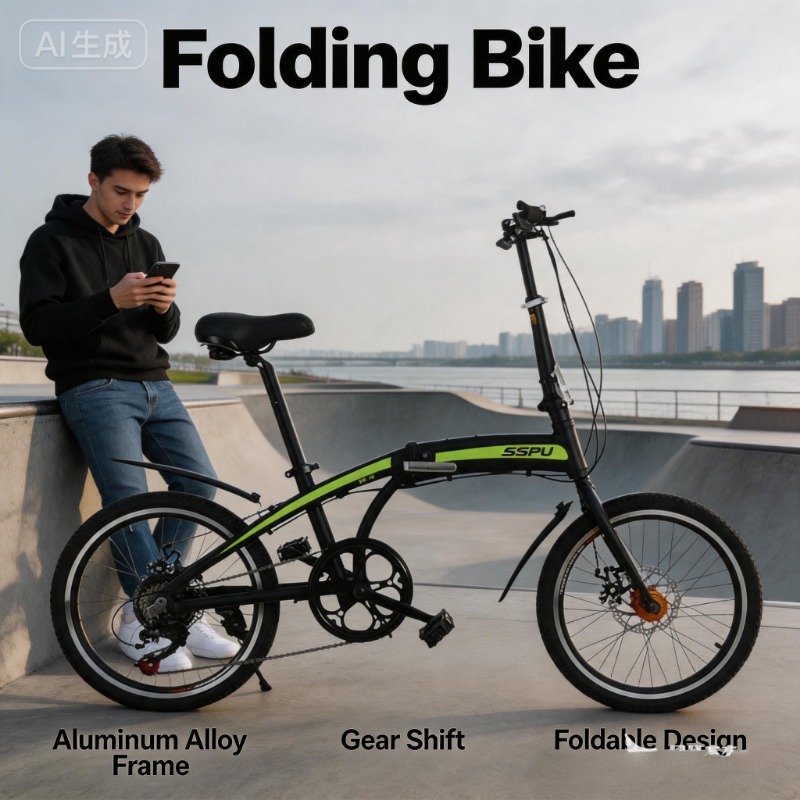 Commuting With Bike - Ультралегкий складной велосипед 20 дюймов -