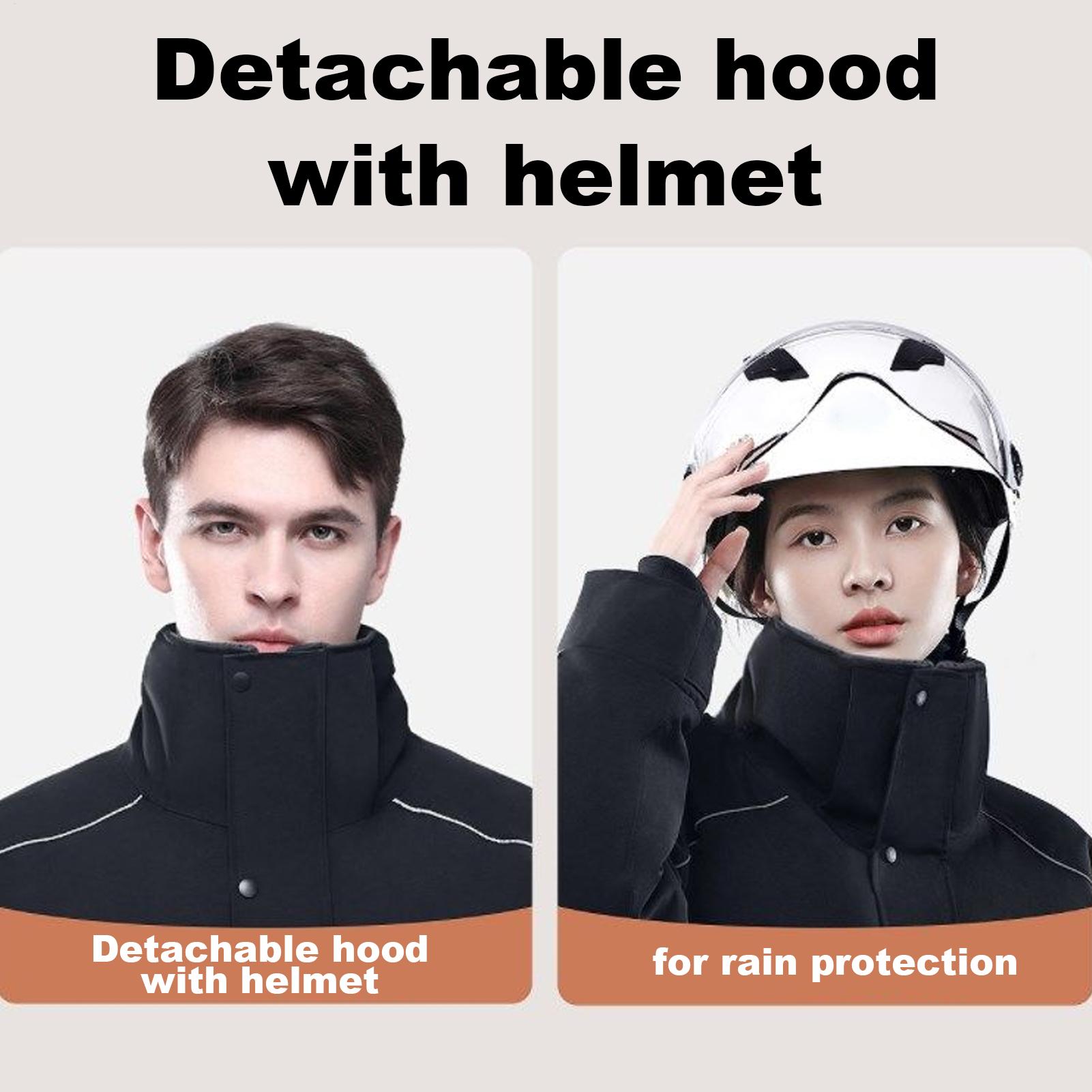 Cycling Commute Clothes - Мотоциклетная зимняя куртка с 4 карманами,