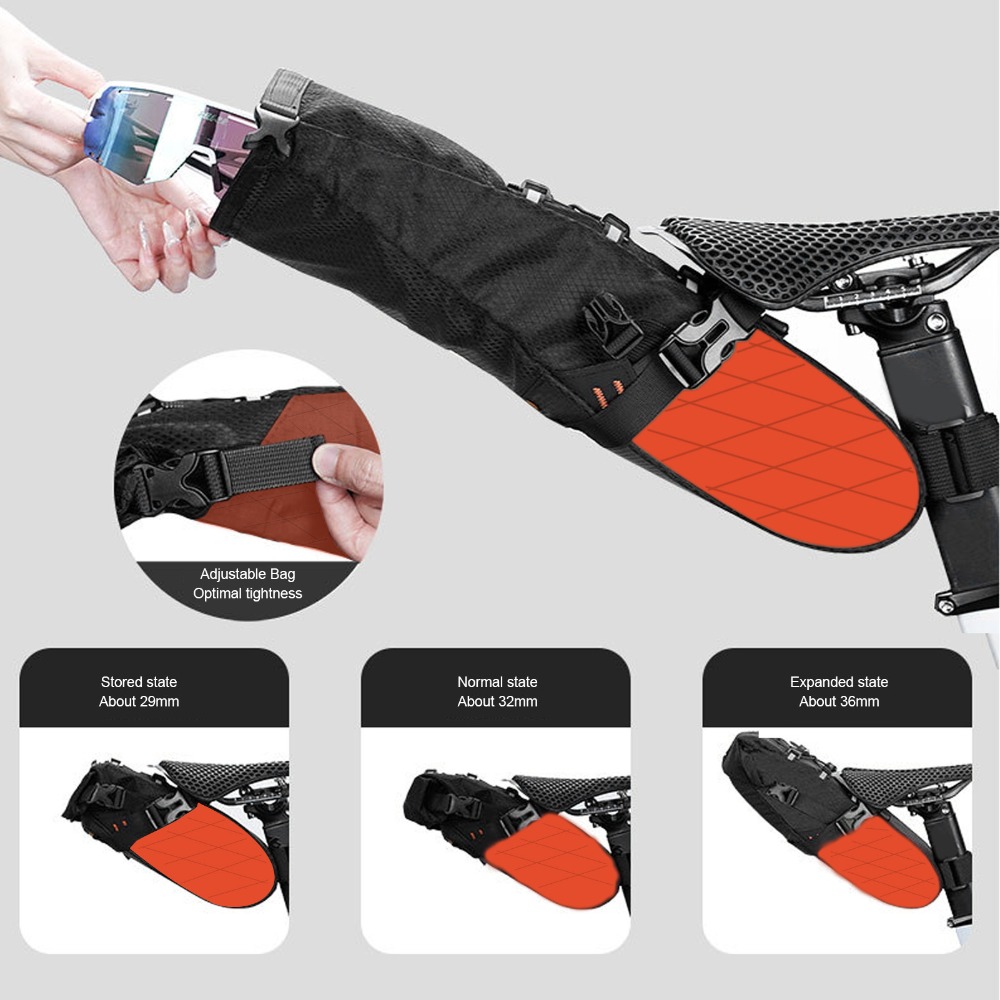 Saddle Bag Under Seat - Многофункциональная велосипедная сумка под сиденье, водонепроницаемая,