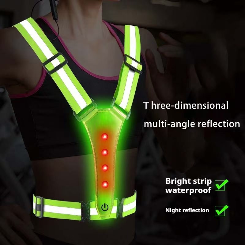 Reflective Vest Cycling - Светодиодный жилет для бега, светоотражающие светящиеся