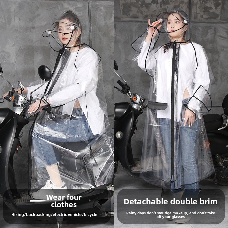 Прозрачный дождевик из ЭВА с к – обзор и цена Cycling Commute Rain