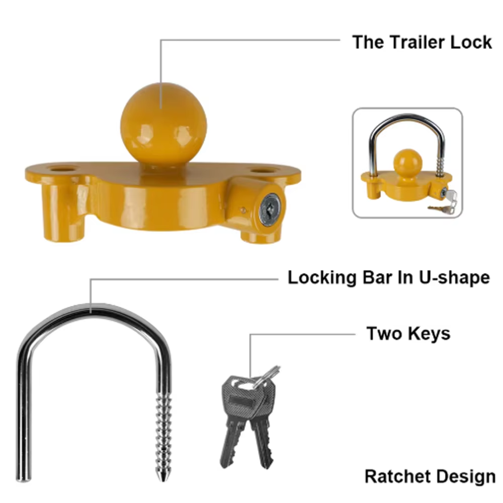 Прочный замок для прицепа - ре – обзор и цена U Lock Heavy Duty