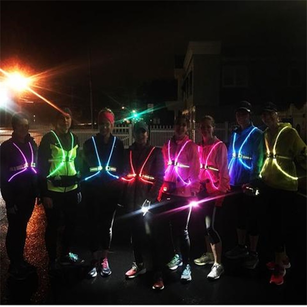 Светоотражающий жилет с LED-по – обзор и цена Reflective Vest Cycling