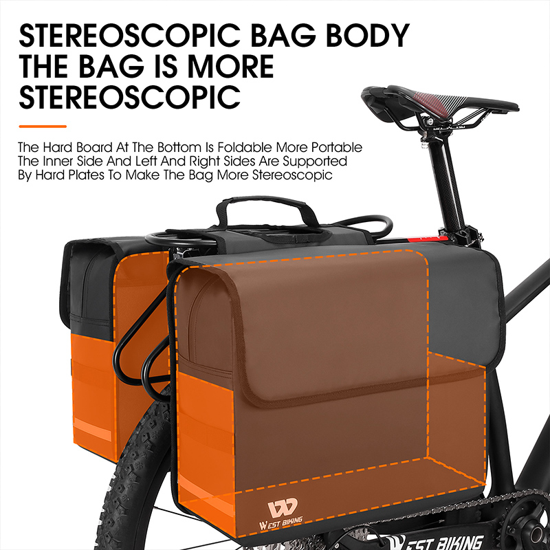 Велосумки WEST BIKING 36 л, бо – обзор и цена Panniers Waterproof Rear