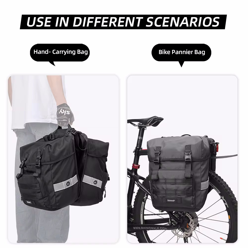 Велосипедная сумка-баул 40 л,  – обзор и цена Panniers Waterproof Rear