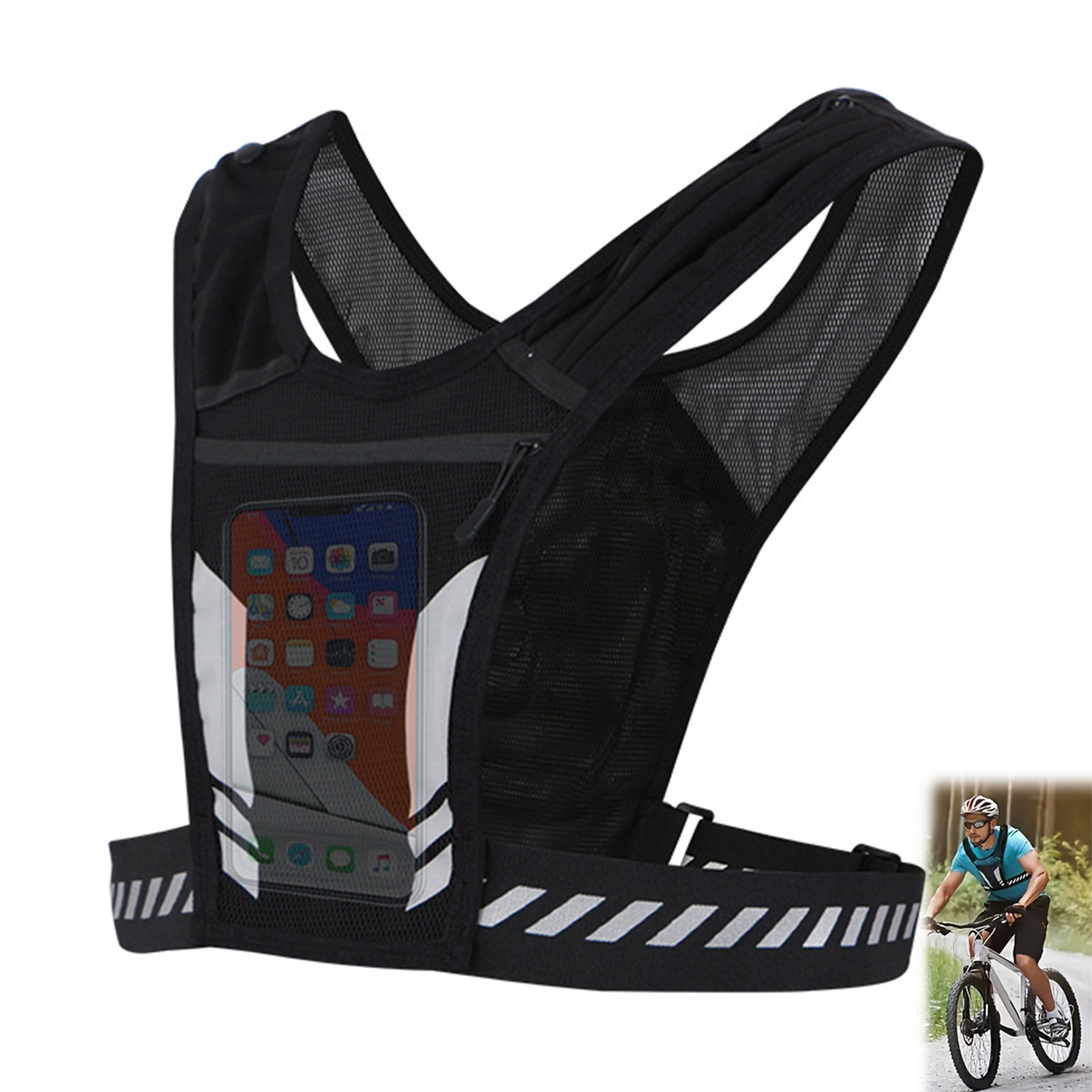 Спортивная сумка-жилет для тел – обзор и цена Reflective Vest Cycling